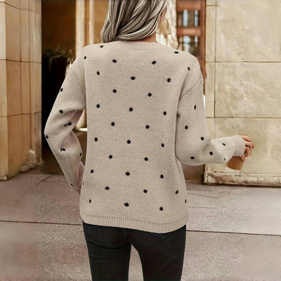 Lilah - Polka Dot Knit Sweater