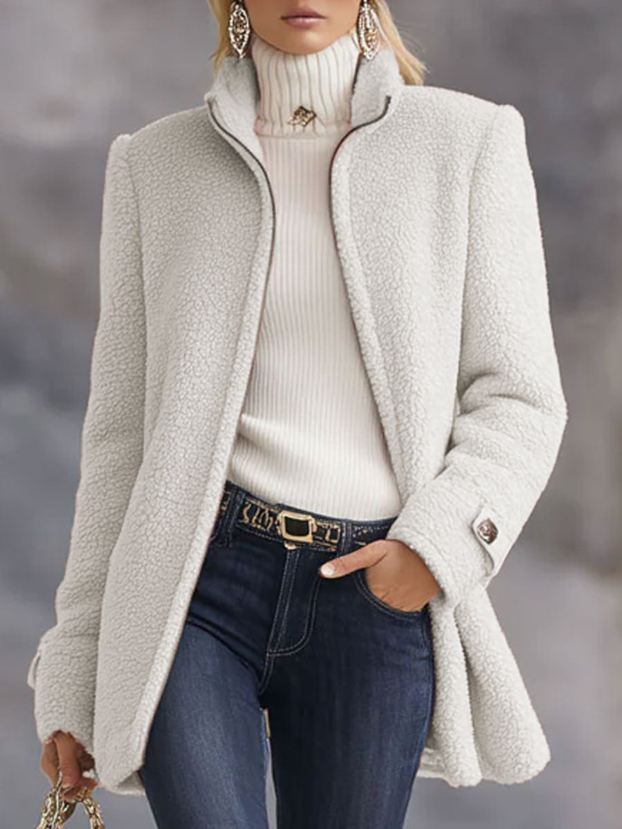 Charlotte – Vintage Polar Fleece Zip-Up Jacket