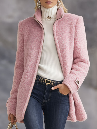 Charlotte – Vintage Polar Fleece Zip-Up Jacket