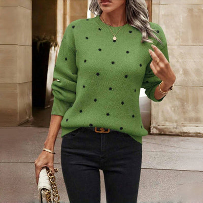 Lilah - Polka Dot Knit Sweater