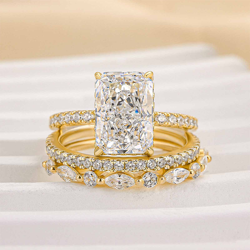Set of 3 Wedding Rings Jaily | Gold