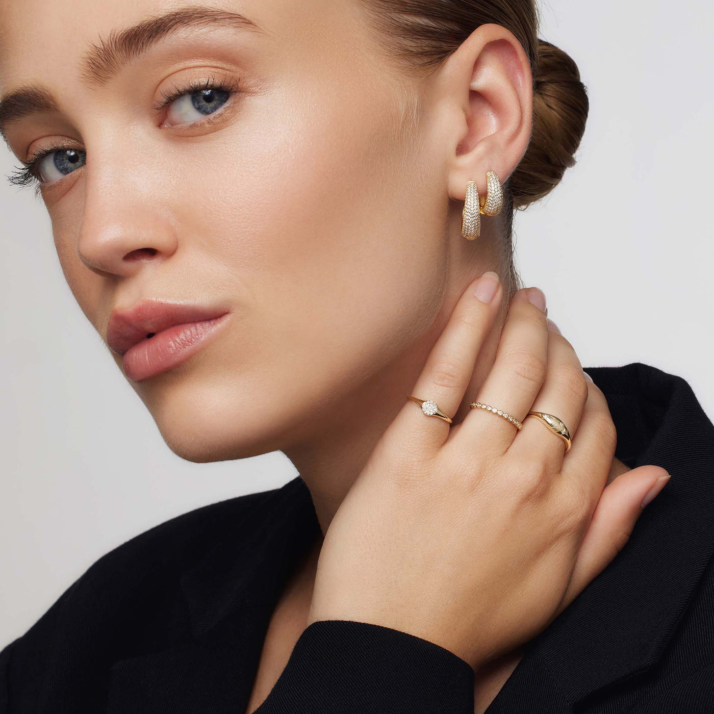 Dome Diamond Ring | Gold