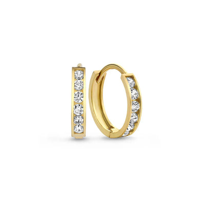 Dara Brillane Stone Earring Set | Gold