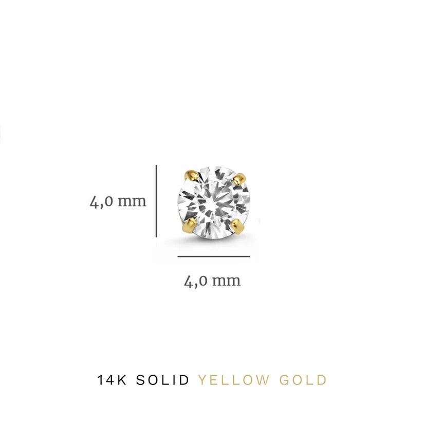 Dara Brillane Stone Earring Set | Gold