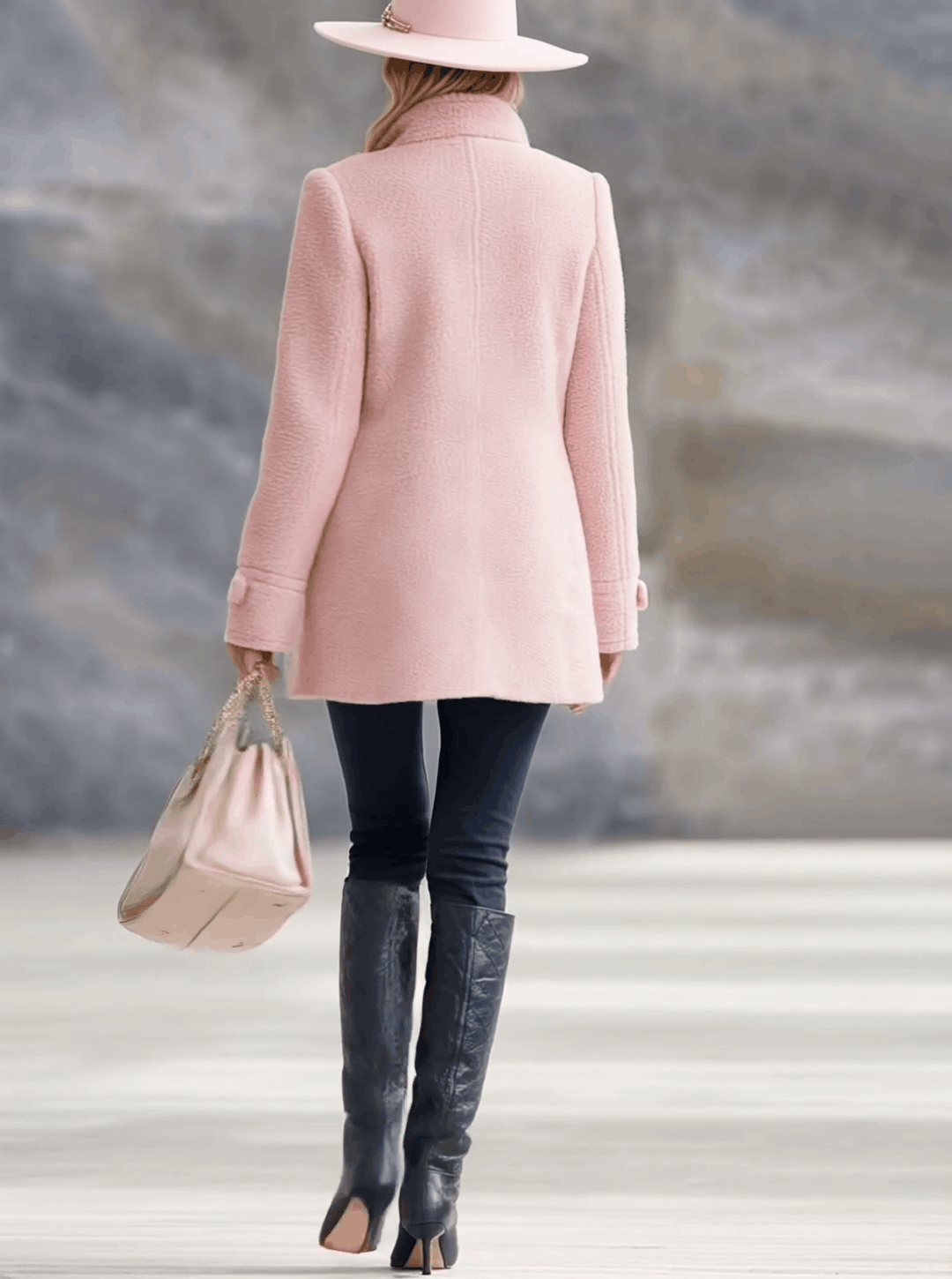 Charlotte – Vintage Polar Fleece Zip-Up Jacket