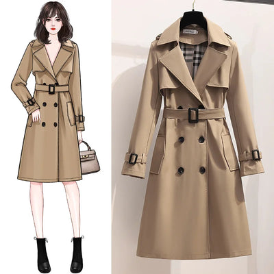 Colette | Classic Long Sleeve Office Trench Coat