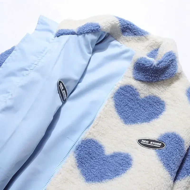 Dianne – Reversible Heart-Print Comfort Jacket