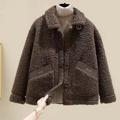Clara – Plush Short Lamb Jacket