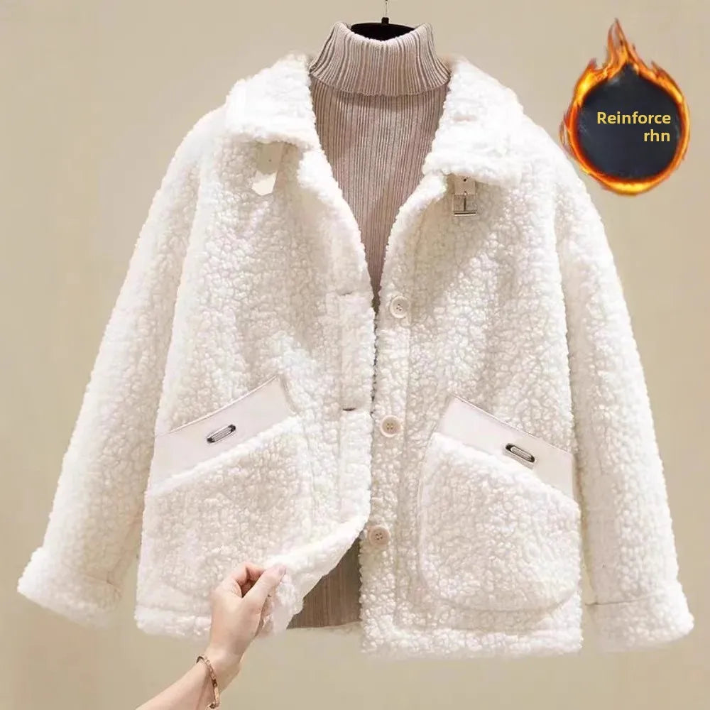 Clara – Plush Short Lamb Jacket
