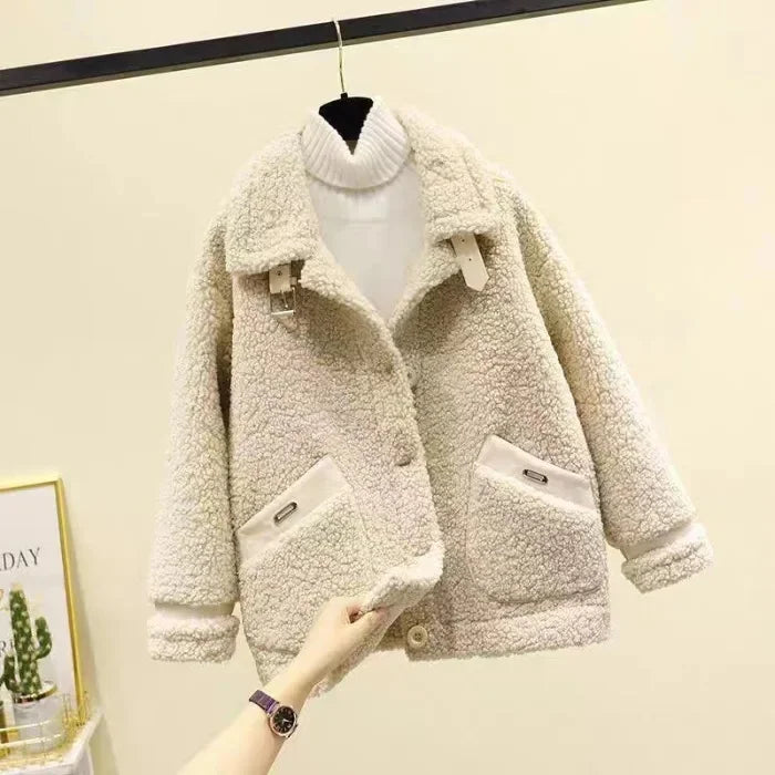 Clara – Plush Short Lamb Jacket