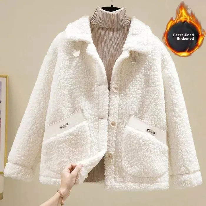 Clara – Plush Short Lamb Jacket