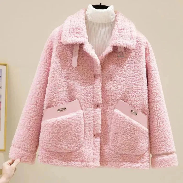 Clara – Plush Short Lamb Jacket
