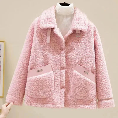 Clara – Plush Short Lamb Jacket