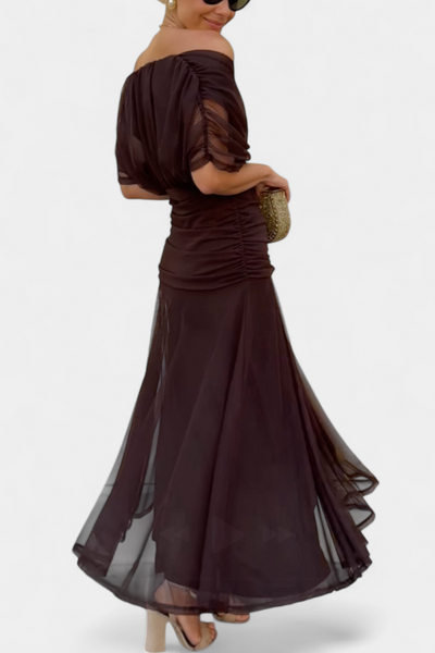 Helodia | Elegant Dress With V-Neckline