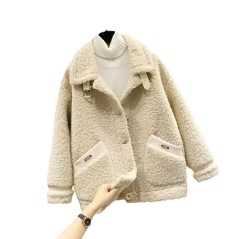 Clara – Plush Short Lamb Jacket