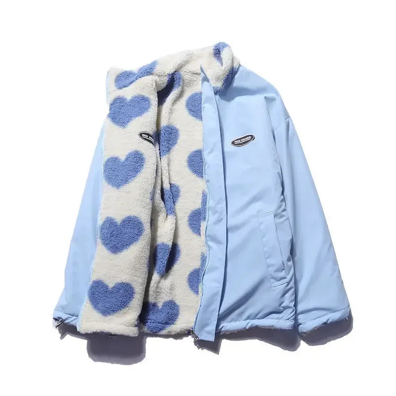 Dianne – Reversible Heart-Print Comfort Jacket