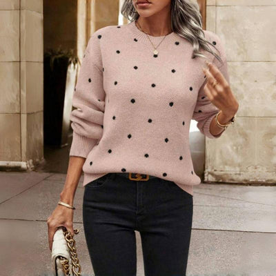 Lilah - Polka Dot Knit Sweater