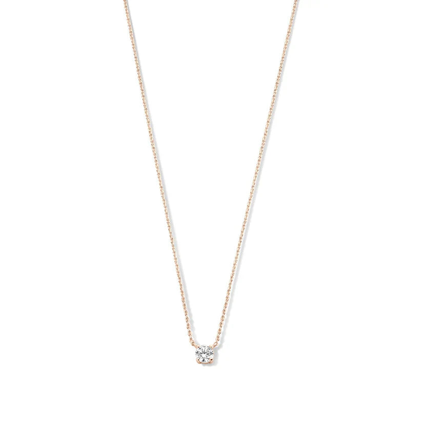 Clea Moissanite Stone Necklace | Gold