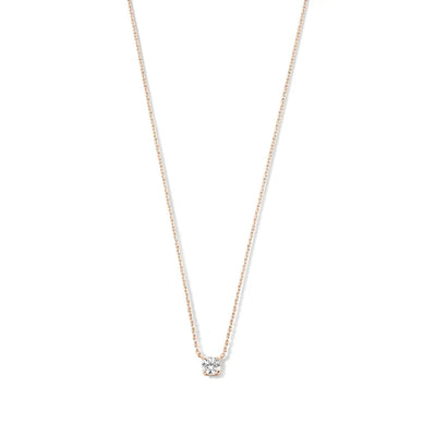 Clea Moissanite Stone Necklace | Gold
