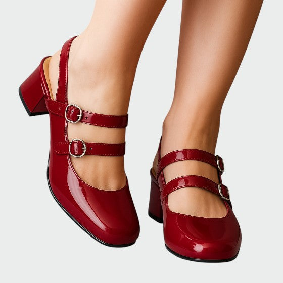 Olivia - Orthopedic Leather Flats Mary Jane